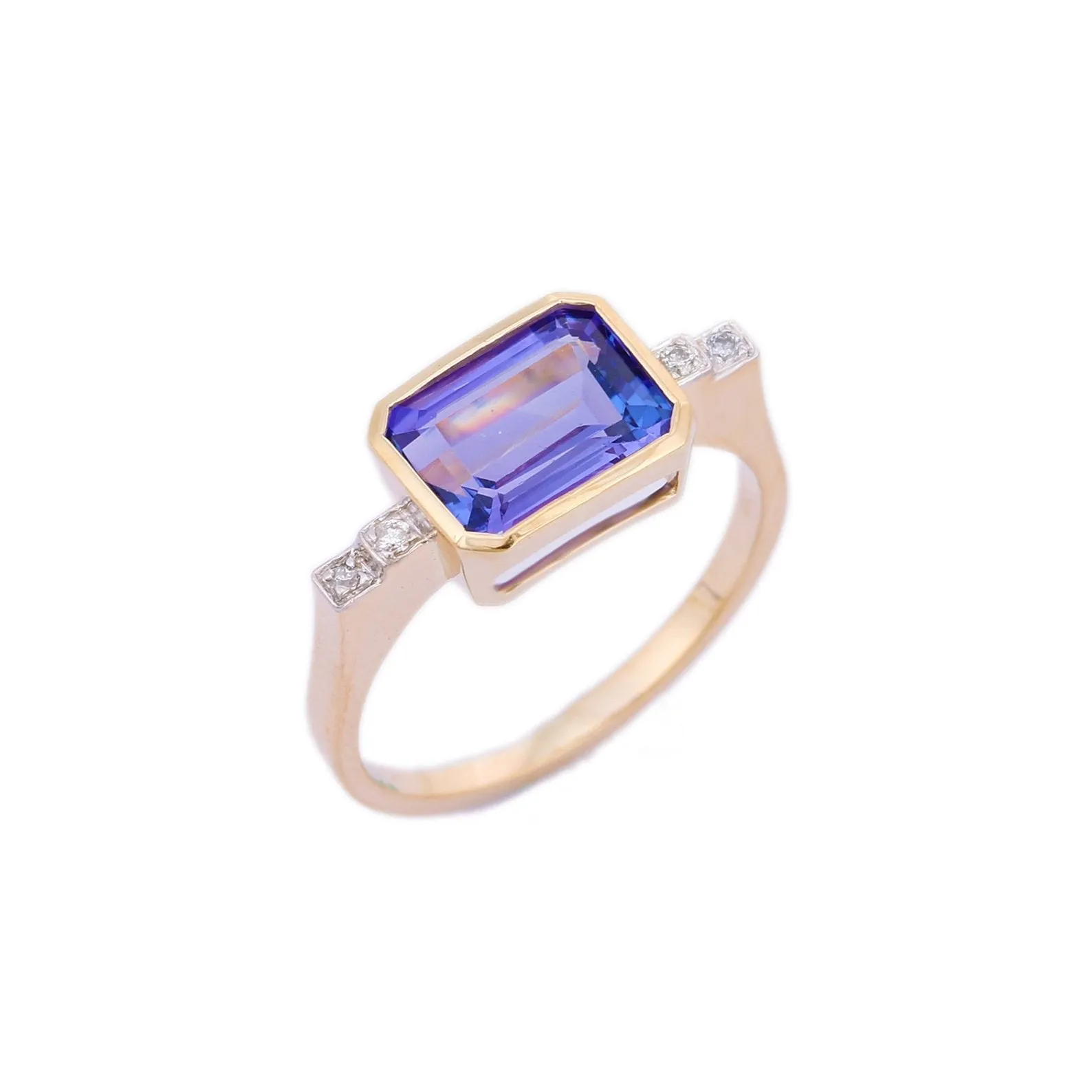 14K Yellow Gold Tanzanite Ring