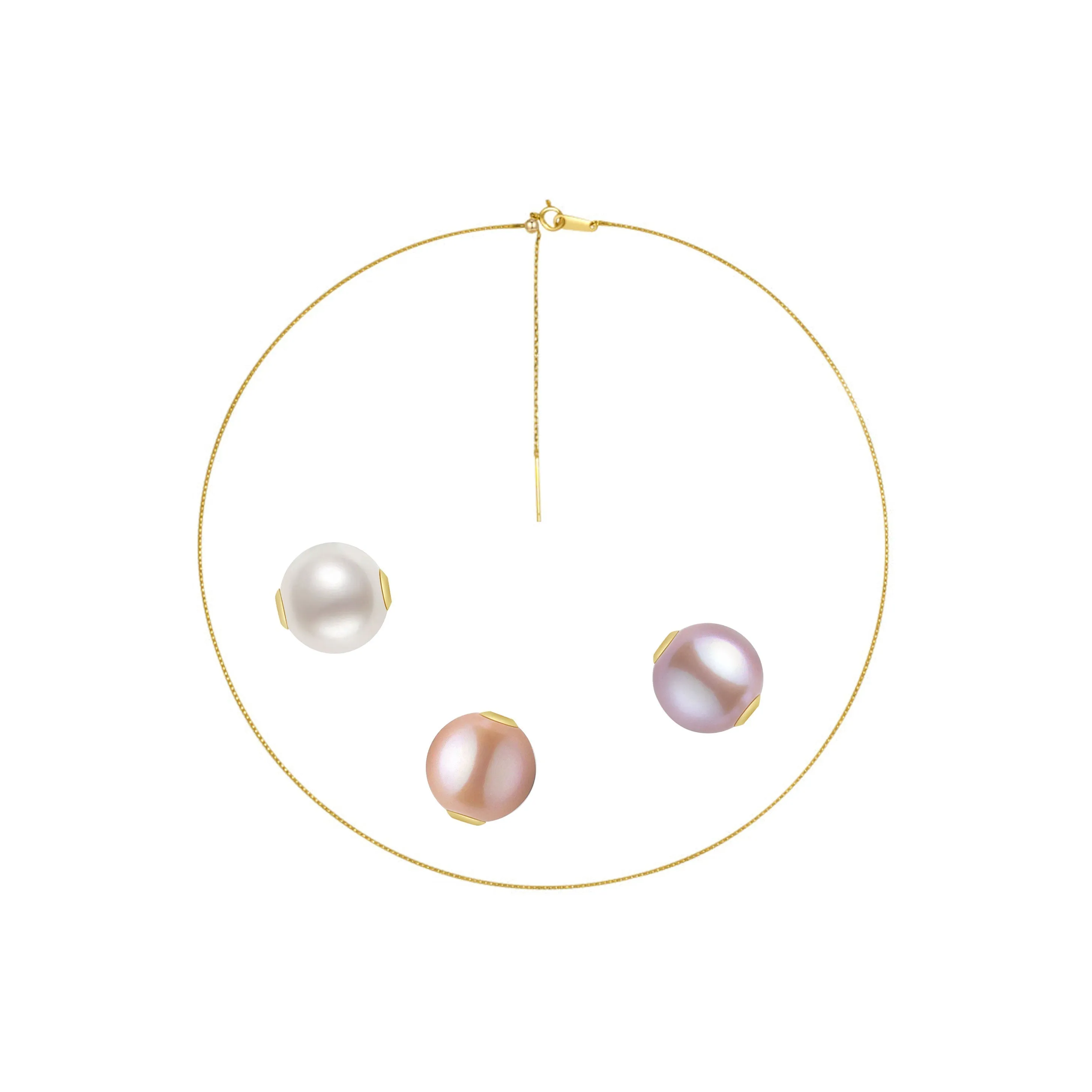 18K Interchangeable Pearl Necklace KN00049 | Possibilities