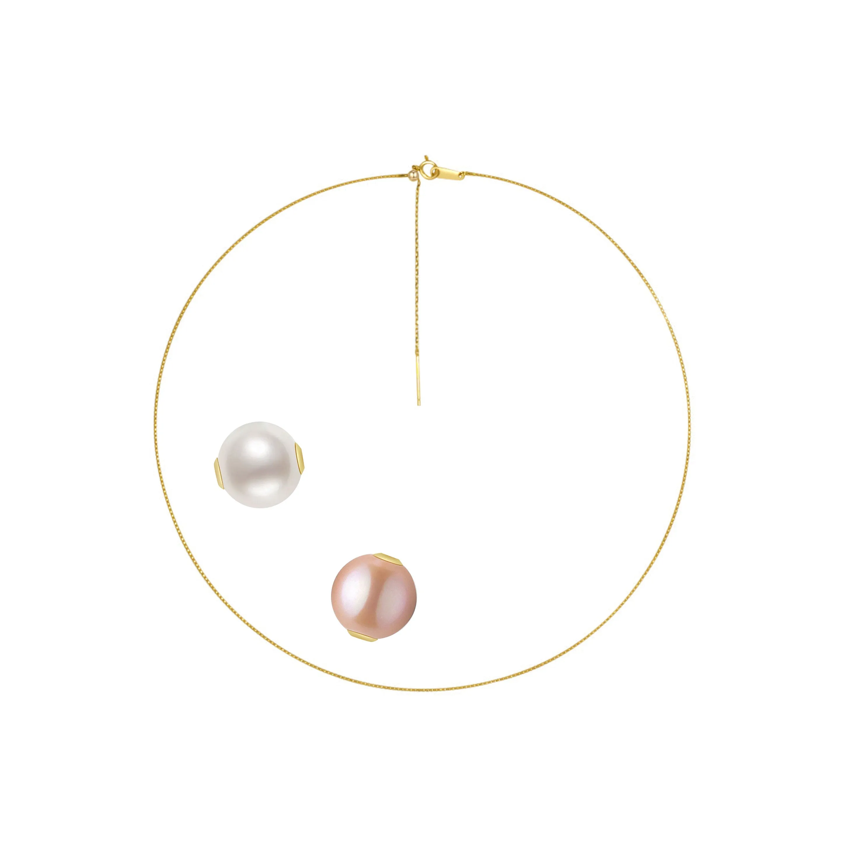 18K Interchangeable Pearl Necklace KN00049 | Possibilities