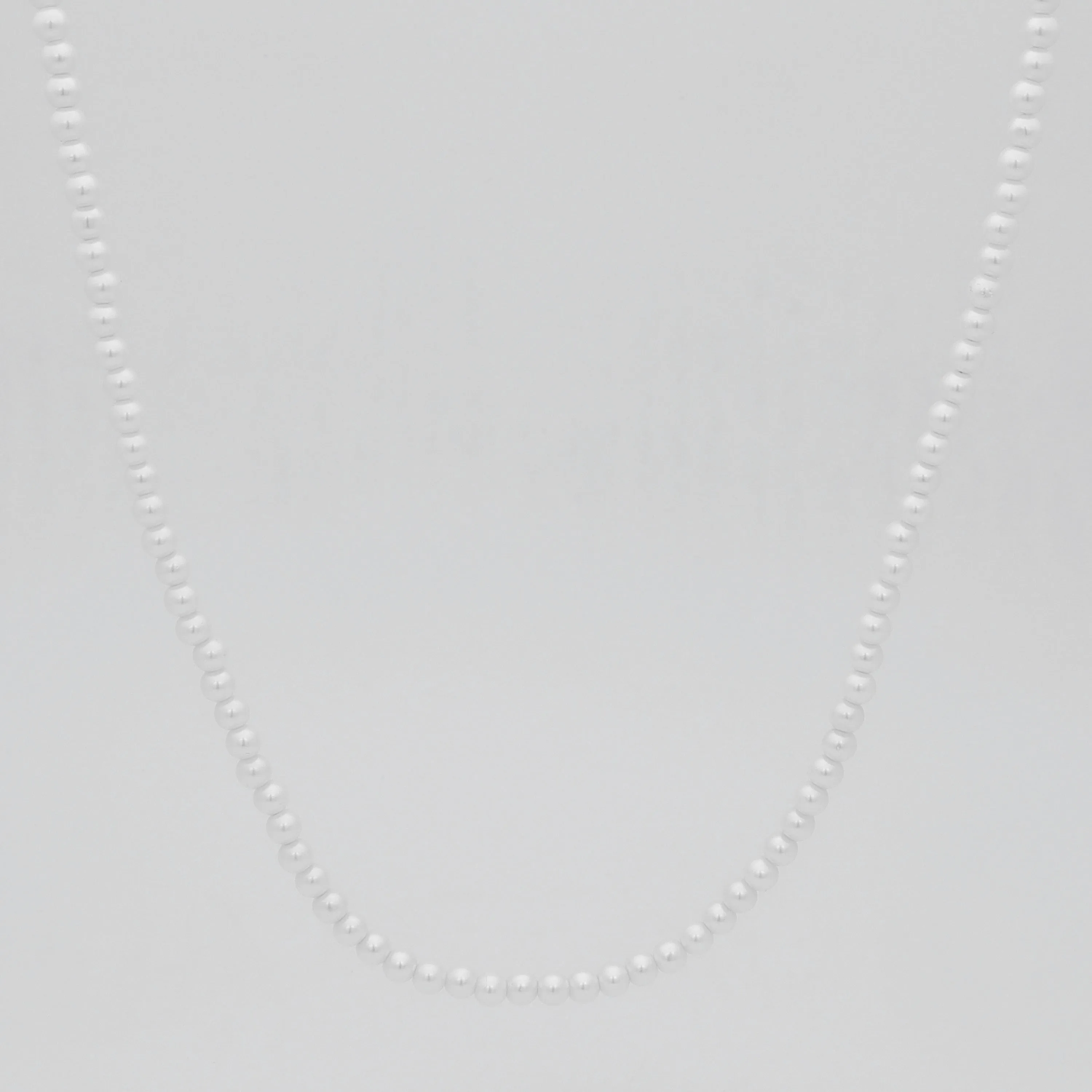 4mm Shell Pearls Chain Necklaces