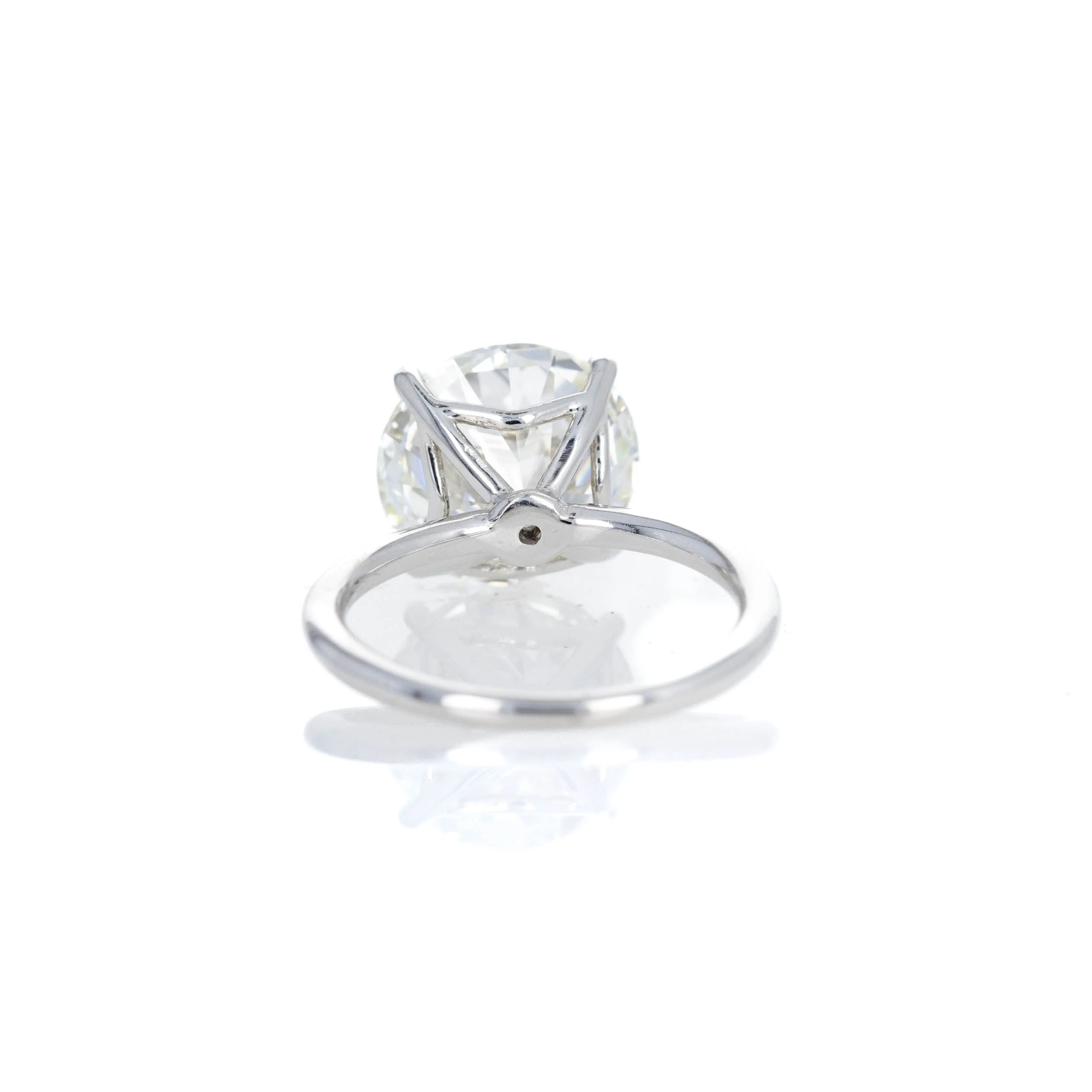 5.30 Carat Round Brilliant Diamond Solitaire Engagement Ring