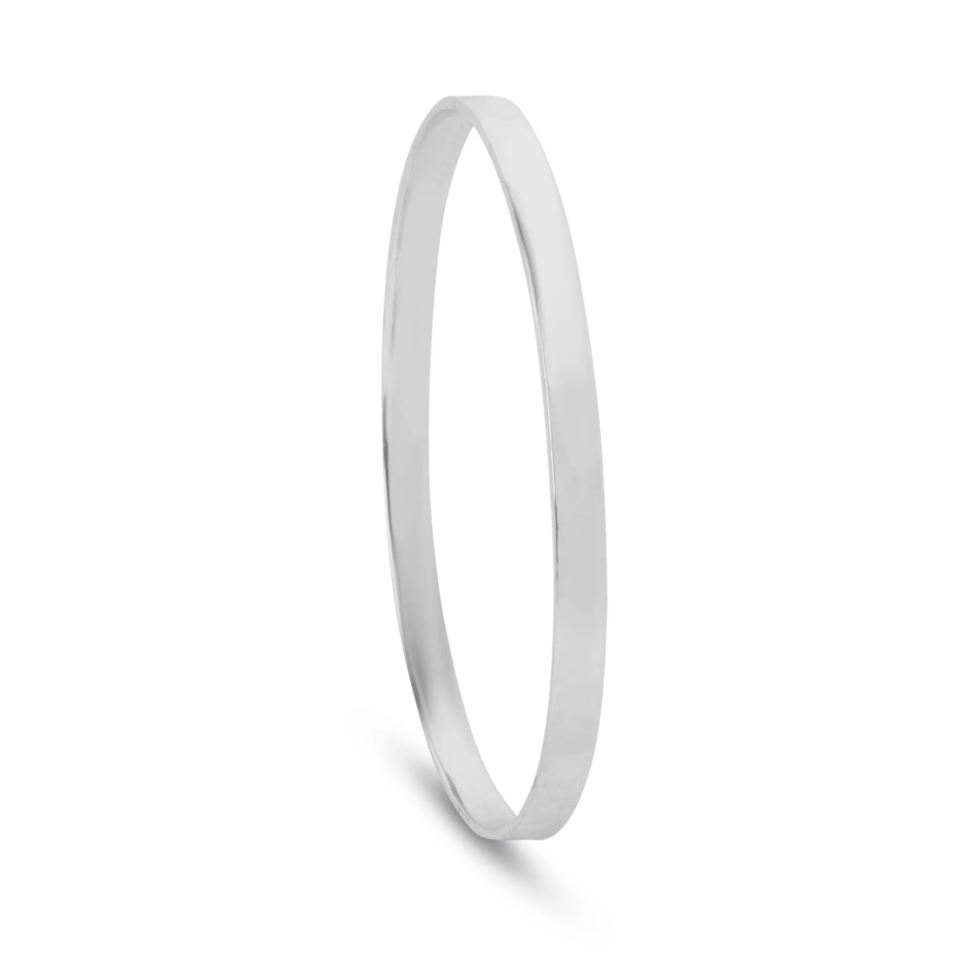 925 Sterling Silver-Plated Textured Bangle