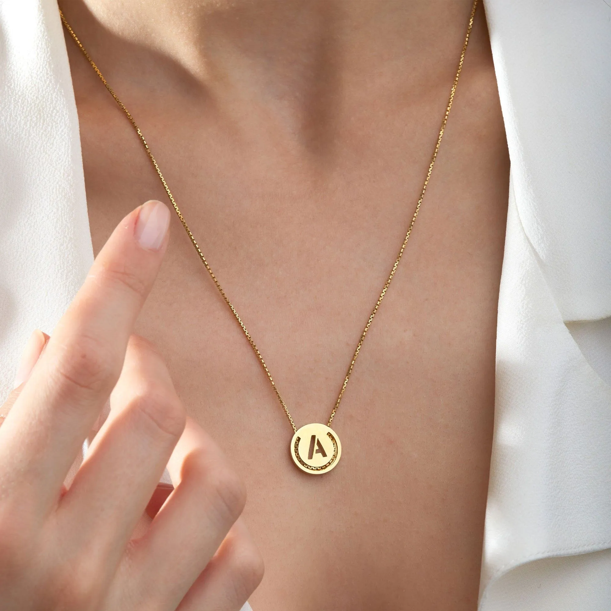 ABC's - J 18K Gold Plated Necklace