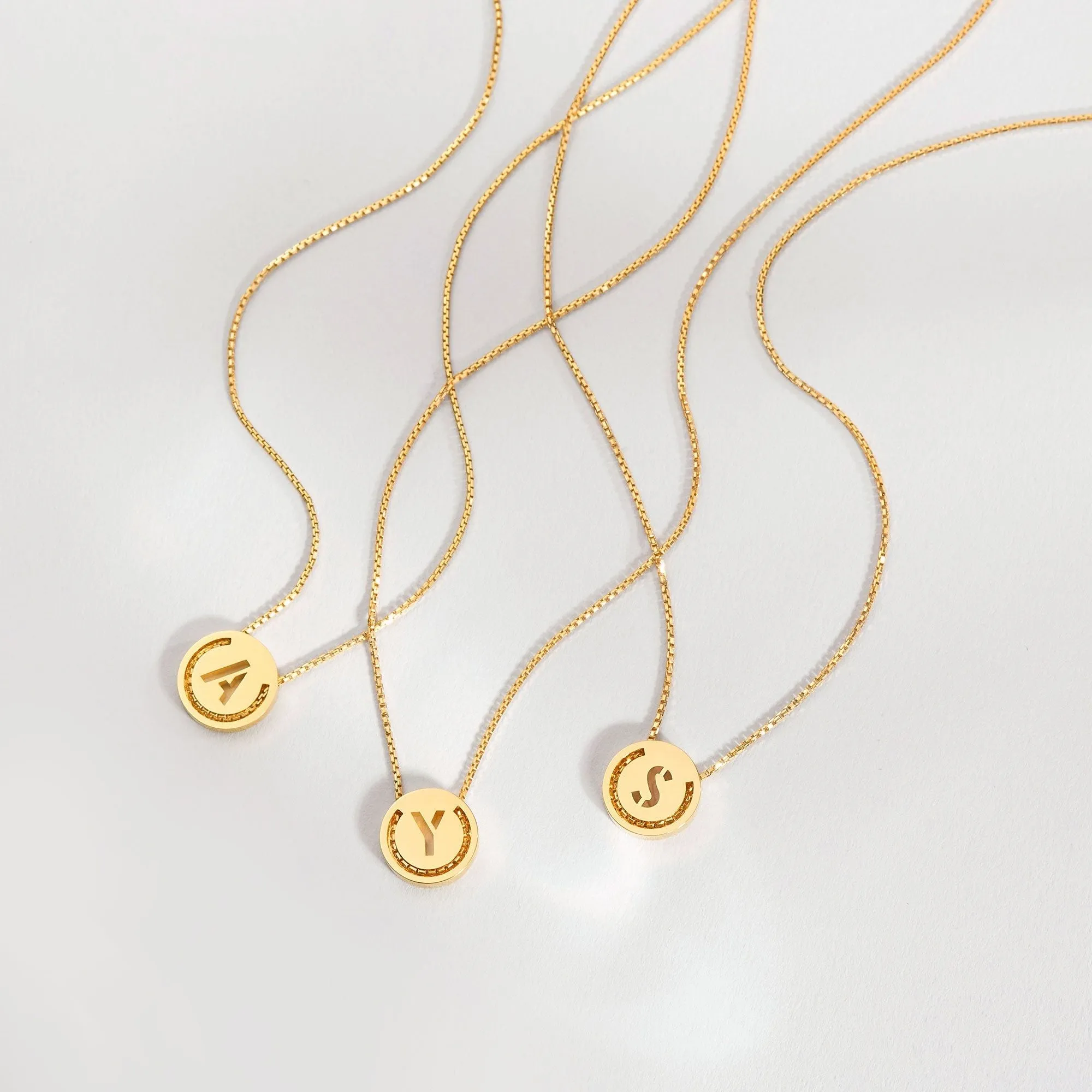 ABC's - J 18K Gold Plated Necklace