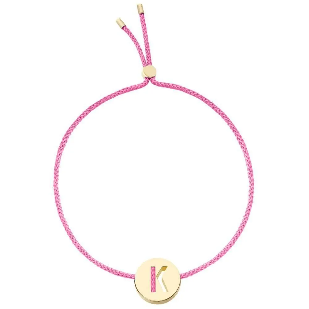 ABC's - K 18K Gold Plated Bracelet