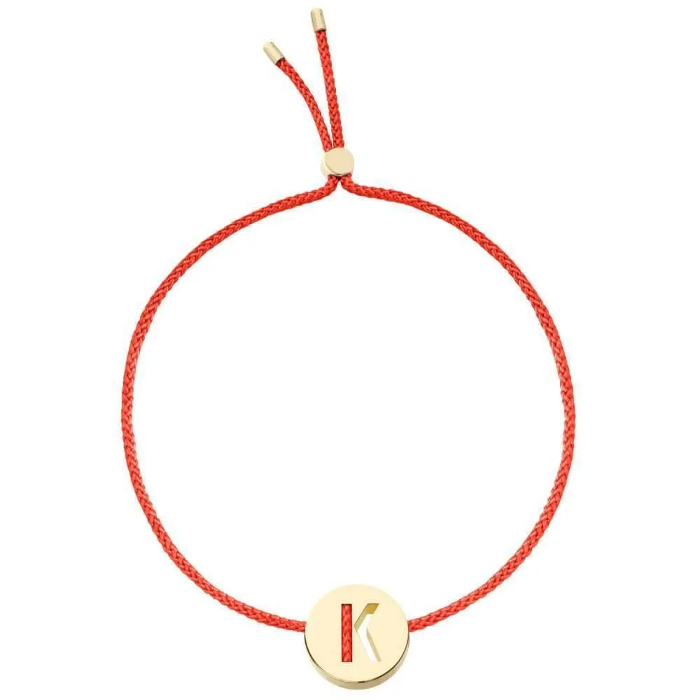 ABC's - K 18K Gold Plated Bracelet