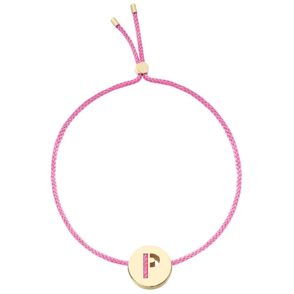 ABC's - P 18K Gold Plated Bracelet