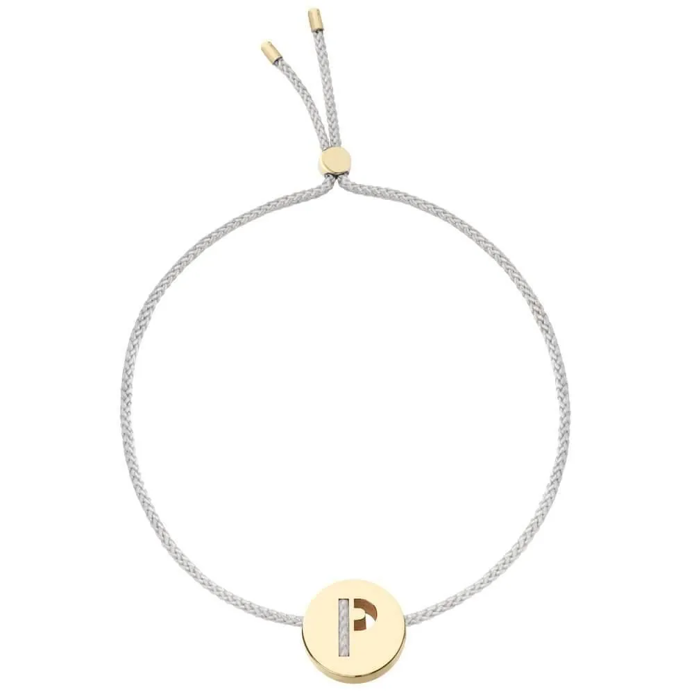 ABC's - P 18K Gold Plated Bracelet