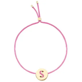 ABC's - S 18K Gold Plated Bracelet