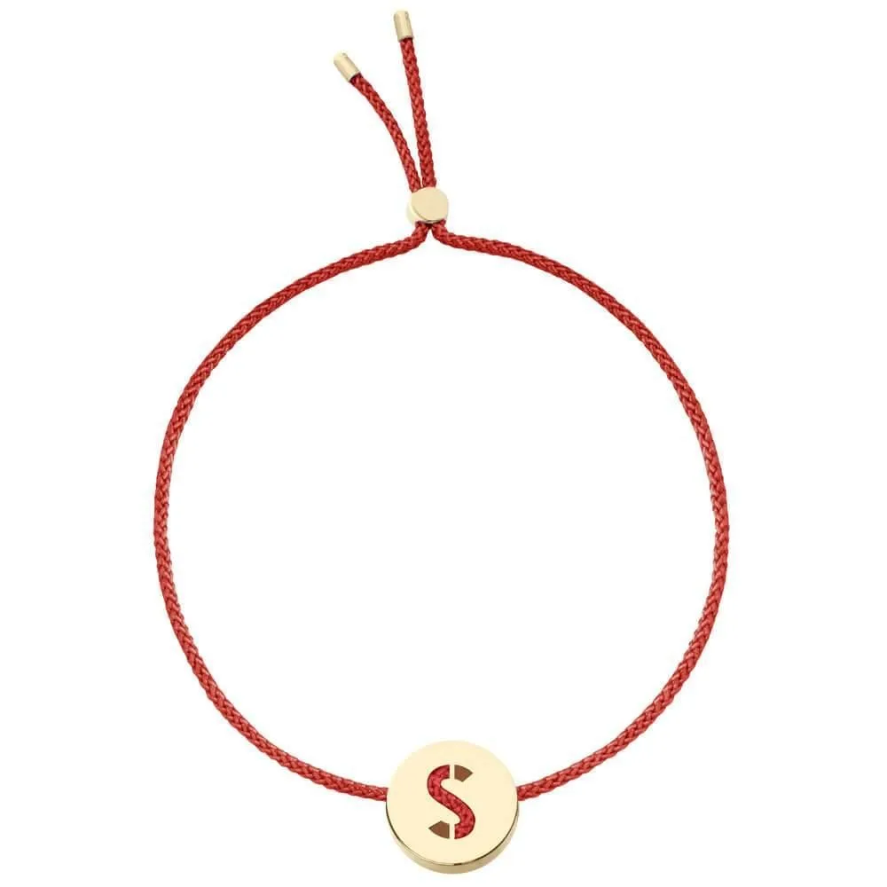 ABC's - S 18K Gold Plated Bracelet