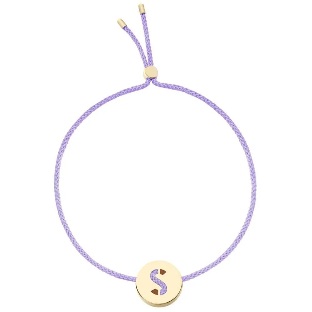 ABC's - S 18K Gold Plated Bracelet