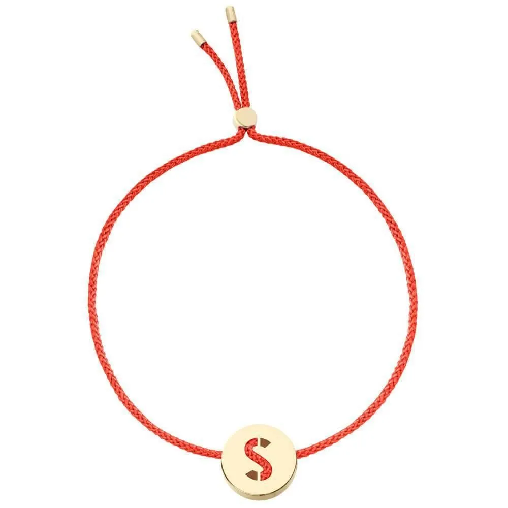 ABC's - S 18K Gold Plated Bracelet