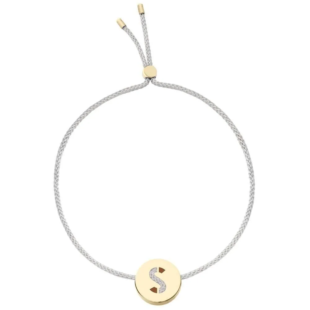 ABC's - S 18K Gold Plated Bracelet