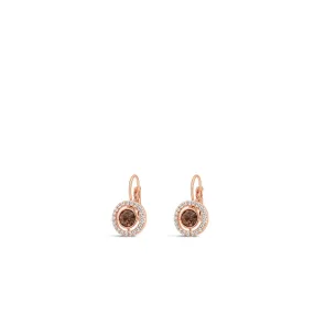 ABSOLUTE ROSE/BROWN DROP EARRING E2156BR