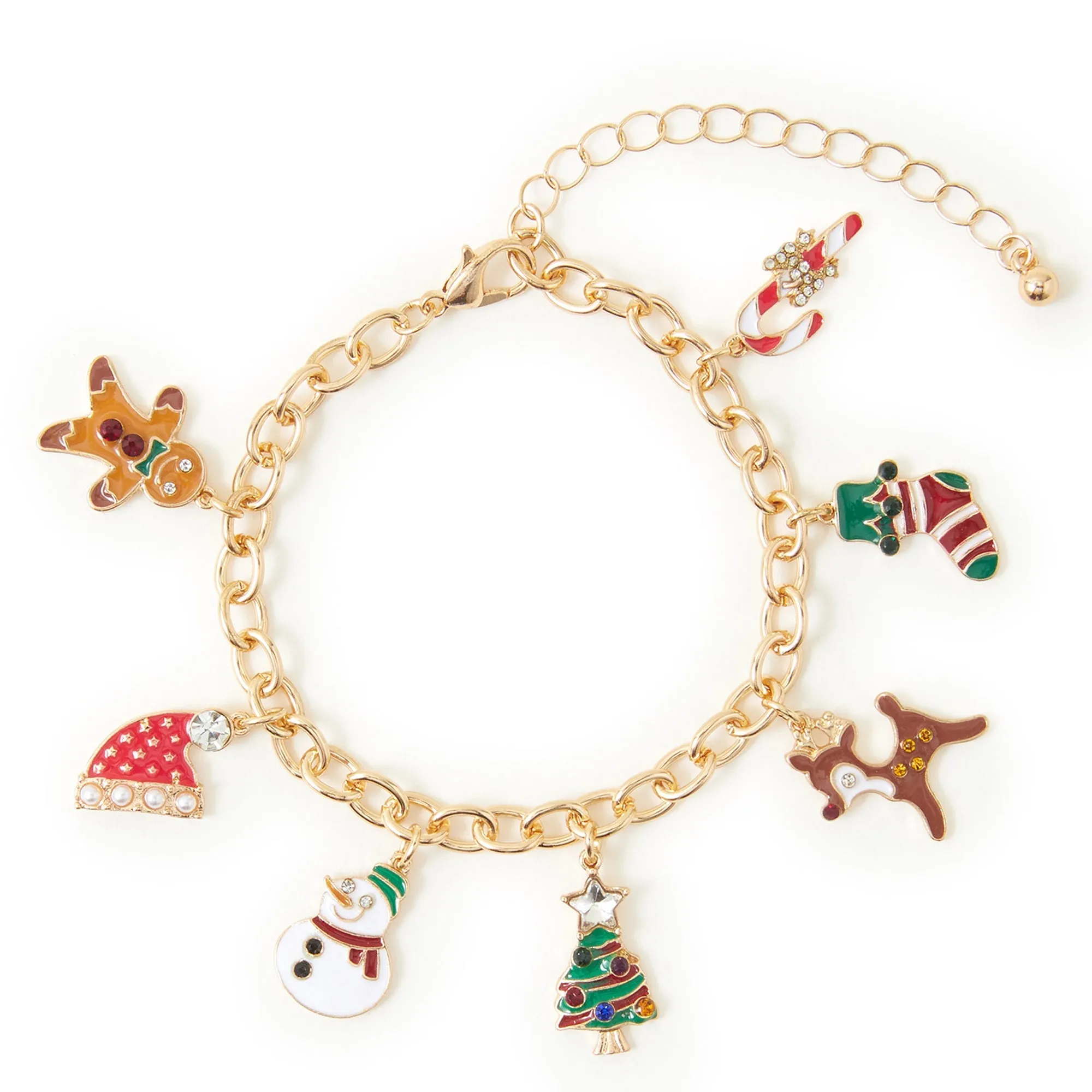 Accessorize London Women's Christmas Charm Bracelet