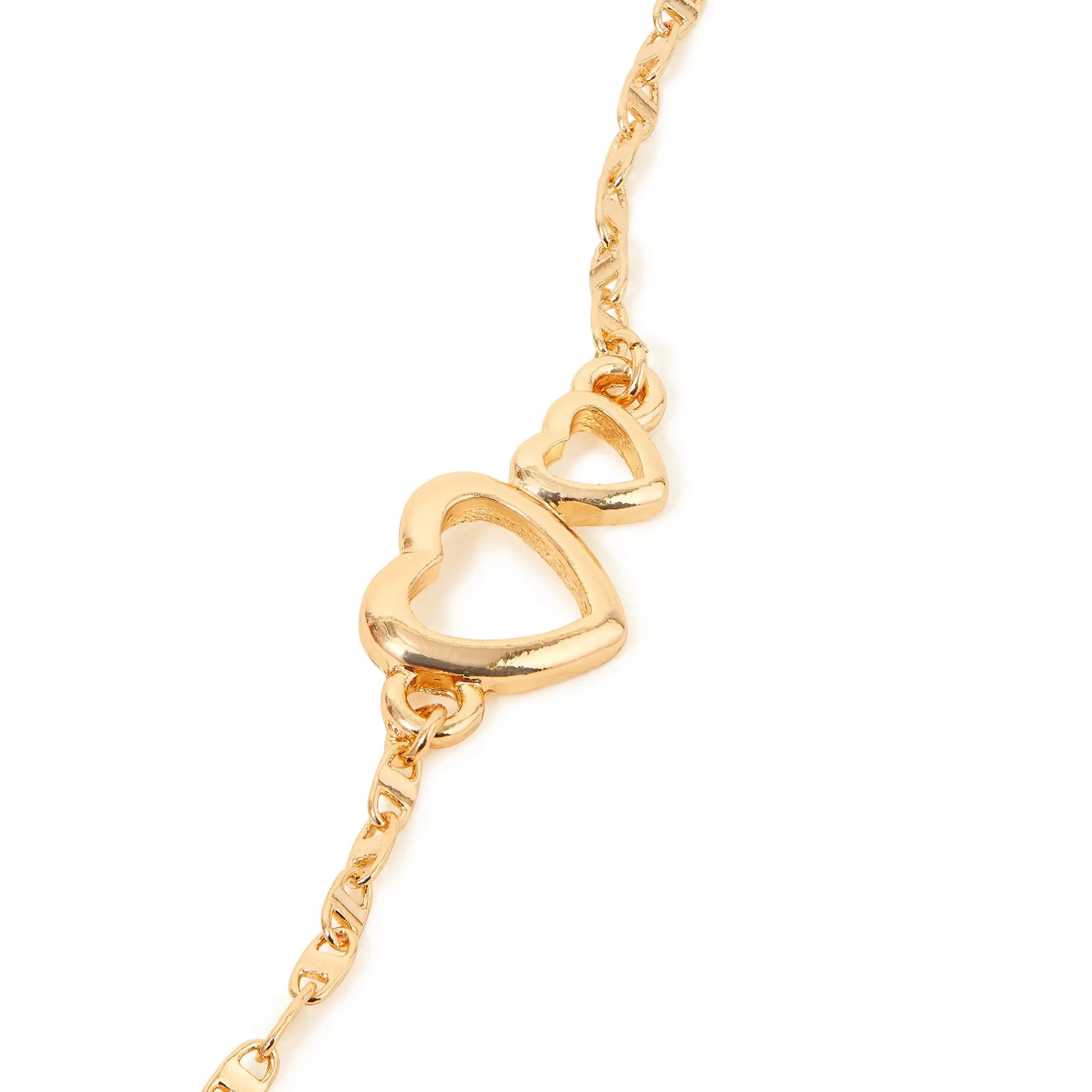 Accessorize London Women's Heart Links Bracelet