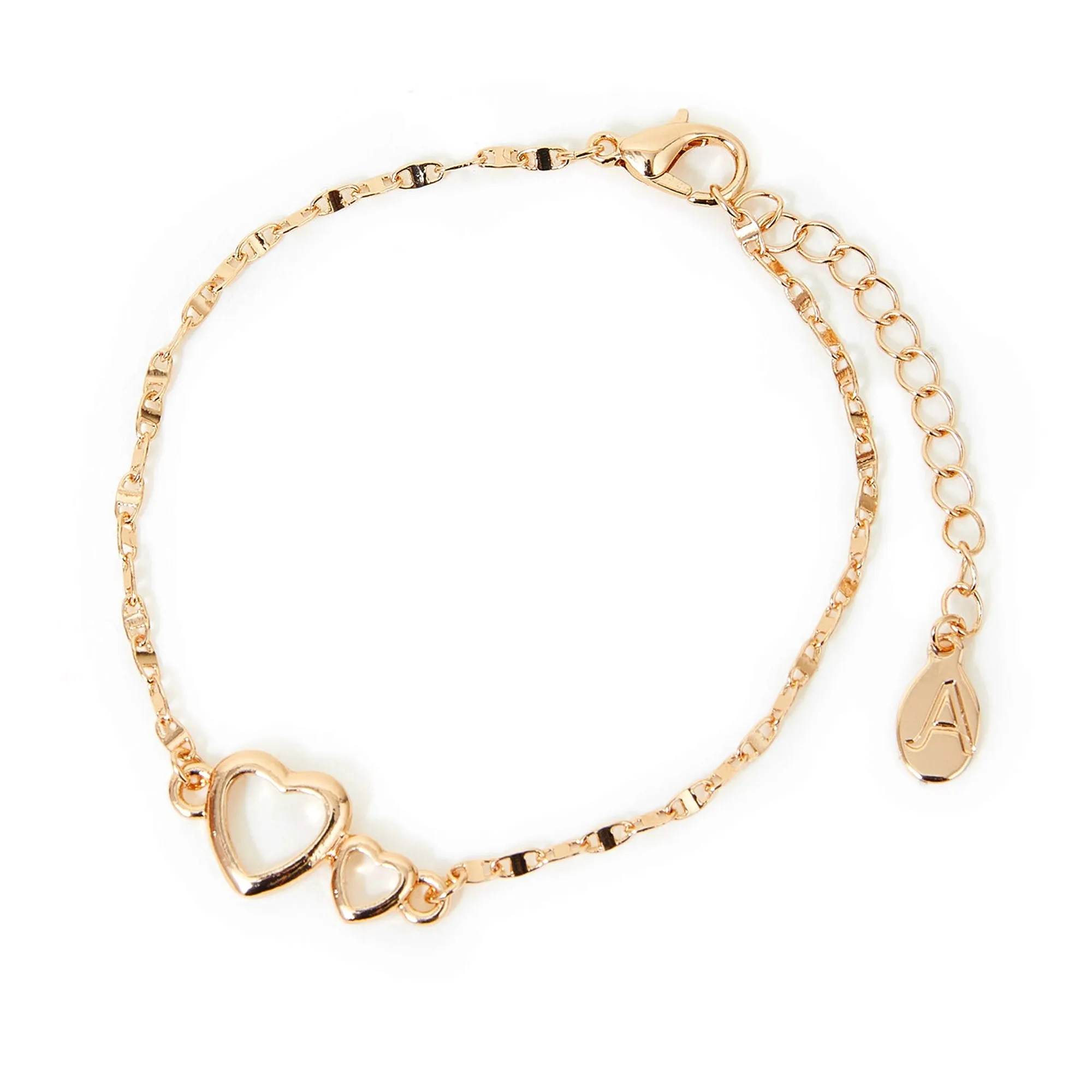 Accessorize London Women's Heart Links Bracelet