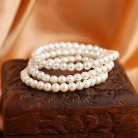 Accessorize London Women's Pearl Stretch Bracelet Pack of 3