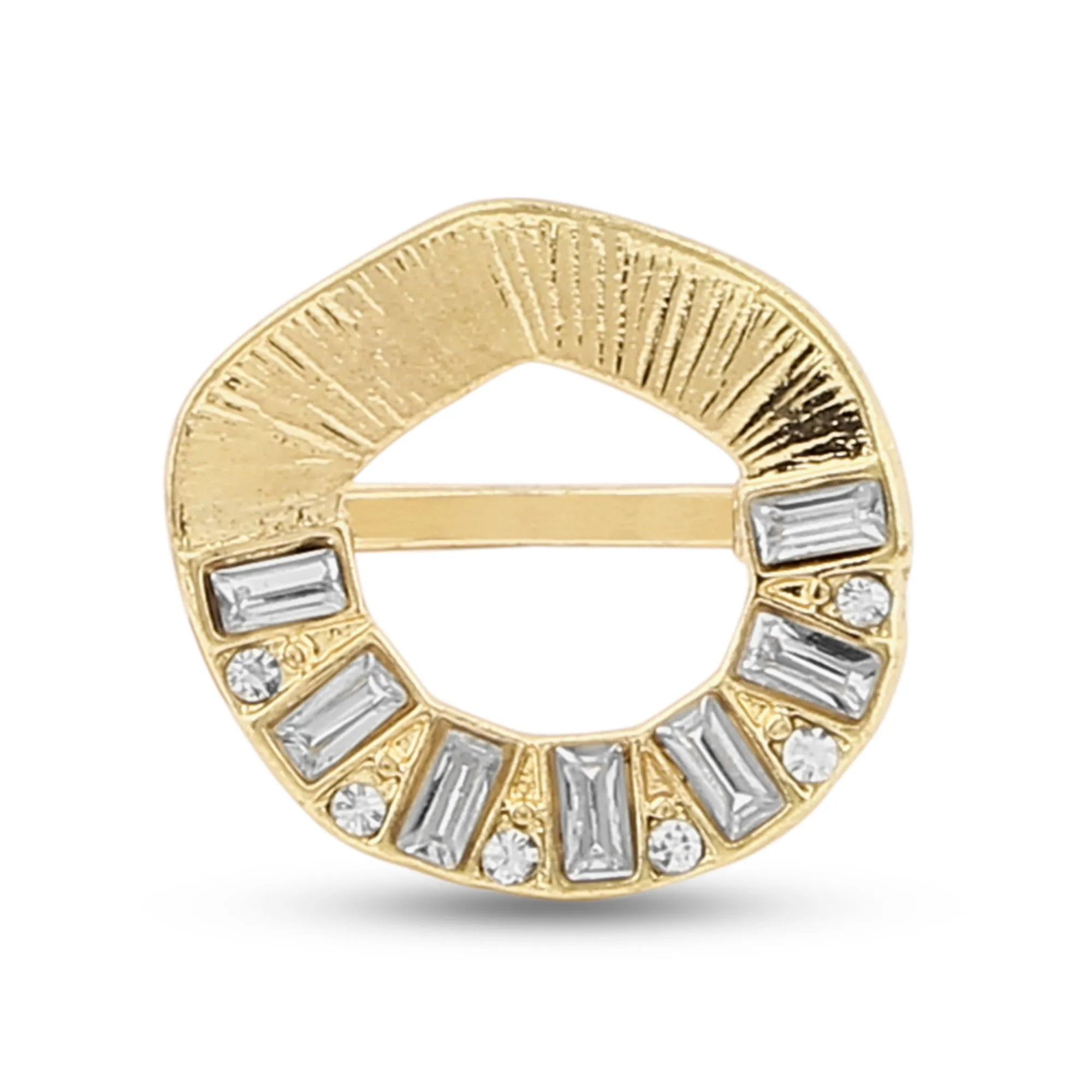 Accessorize London Women's Textured Circle Ring-Large