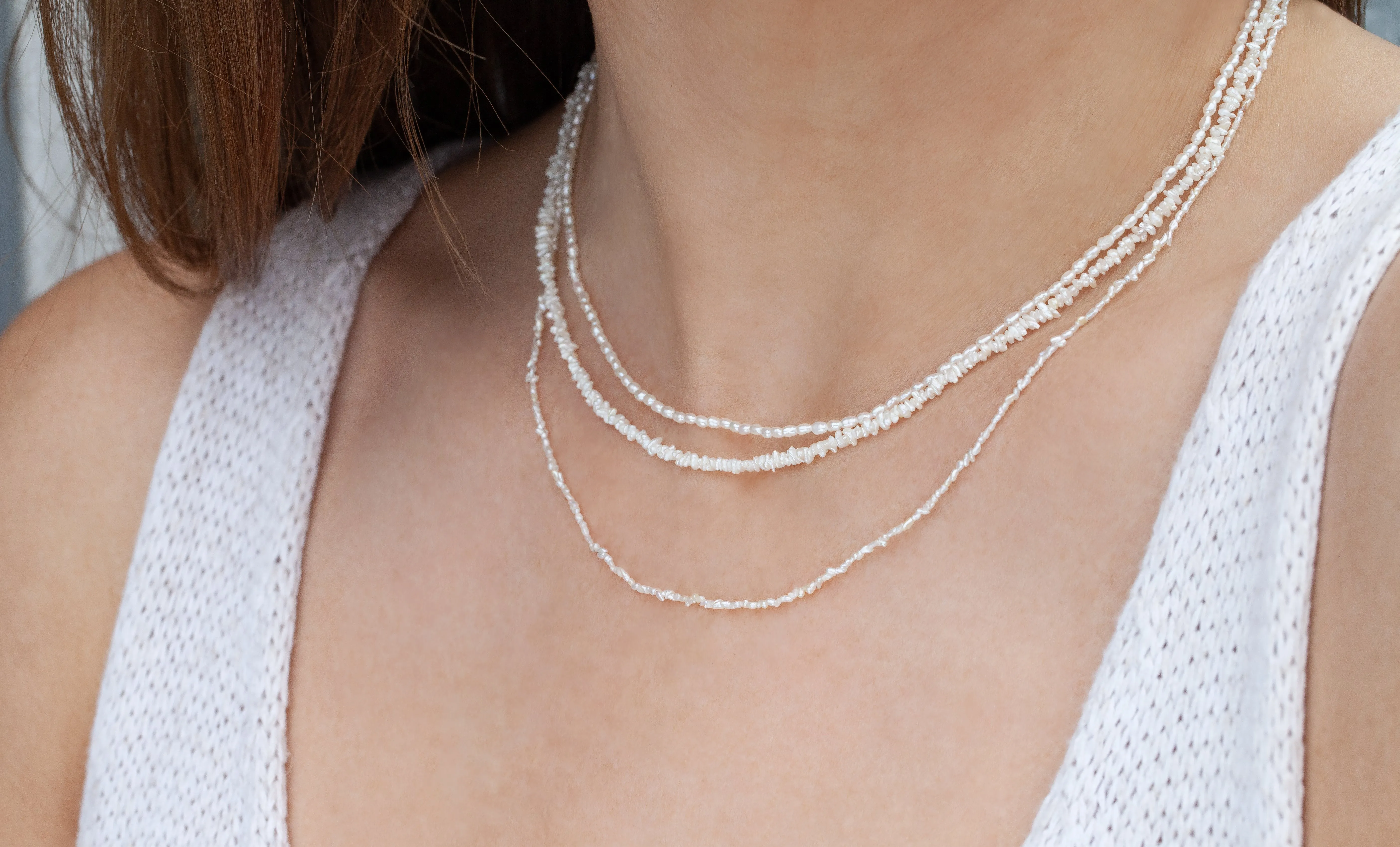 Akoya Seed Pearl Necklace