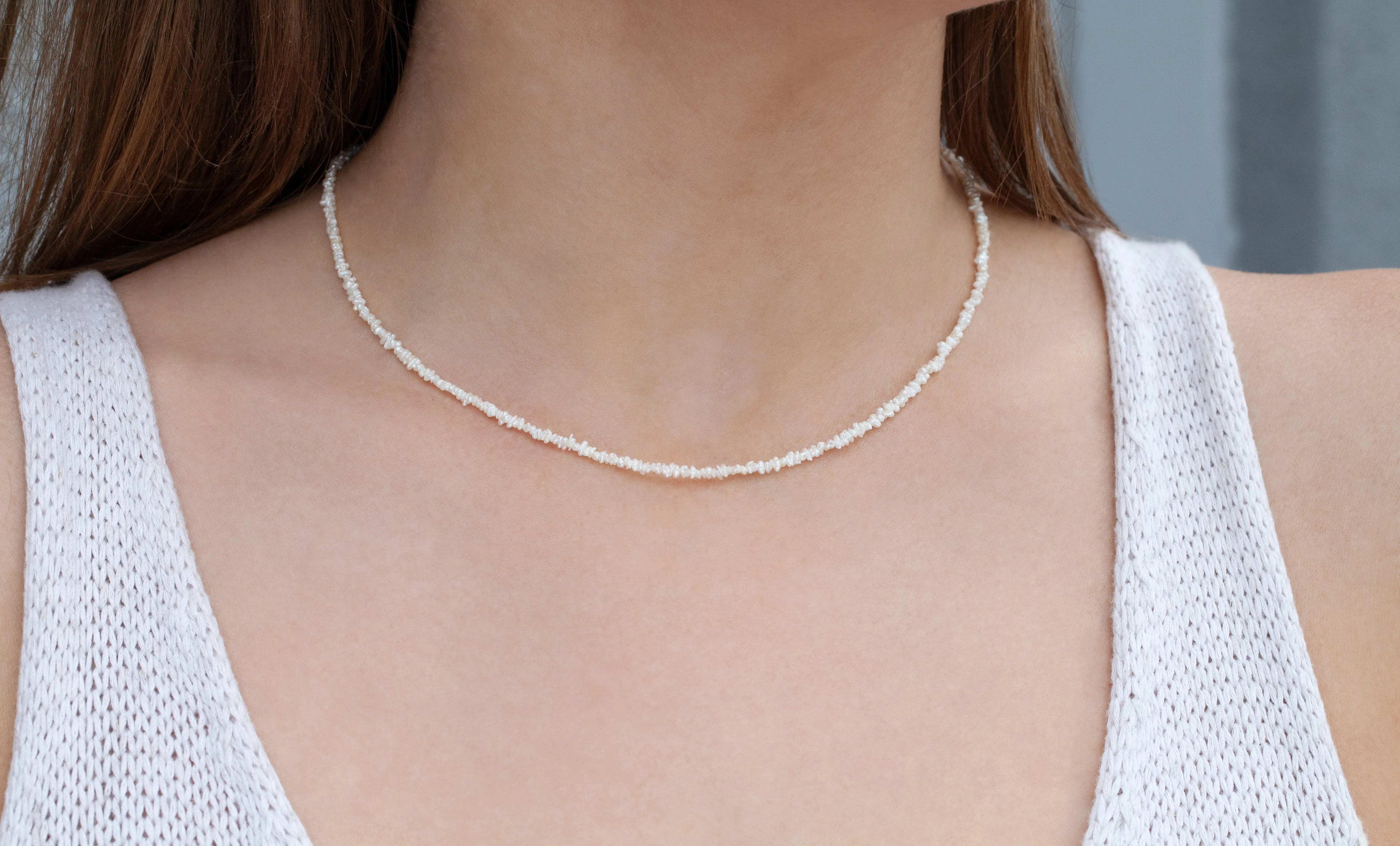 Akoya Seed Pearl Necklace