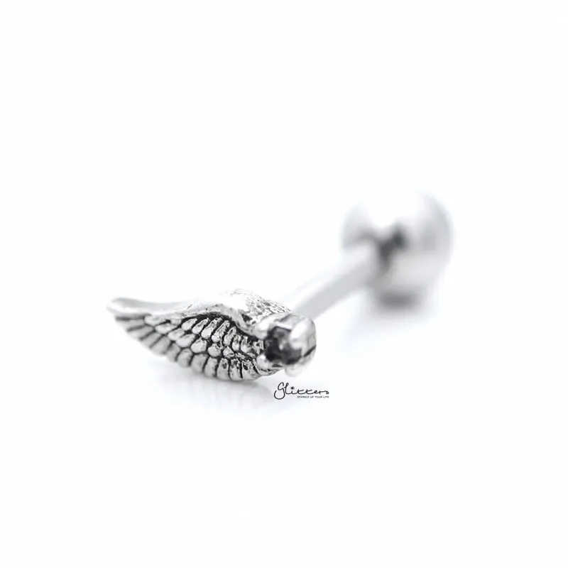 Angel Wing with C.Z Tragus Cartilage Earring Stud