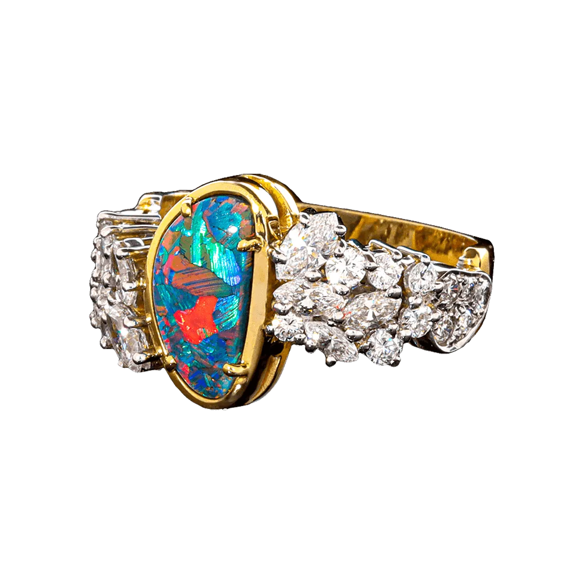 'Arabella's Secret' Black Opal Ring