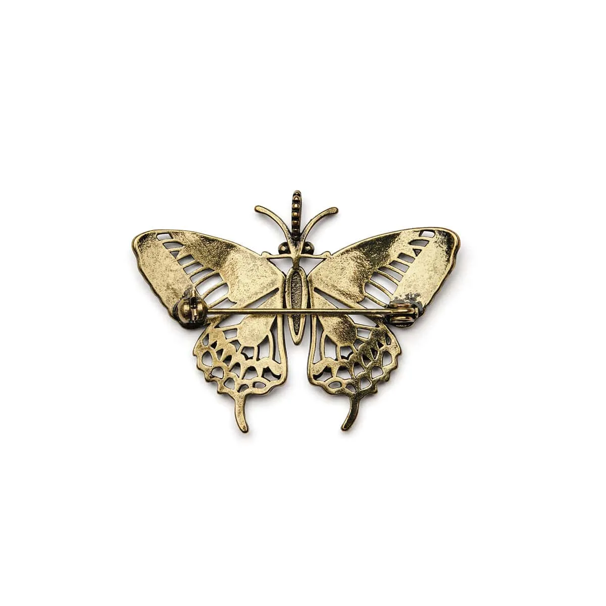 Arts and Crafts Green Enamelled Butterfly brooch