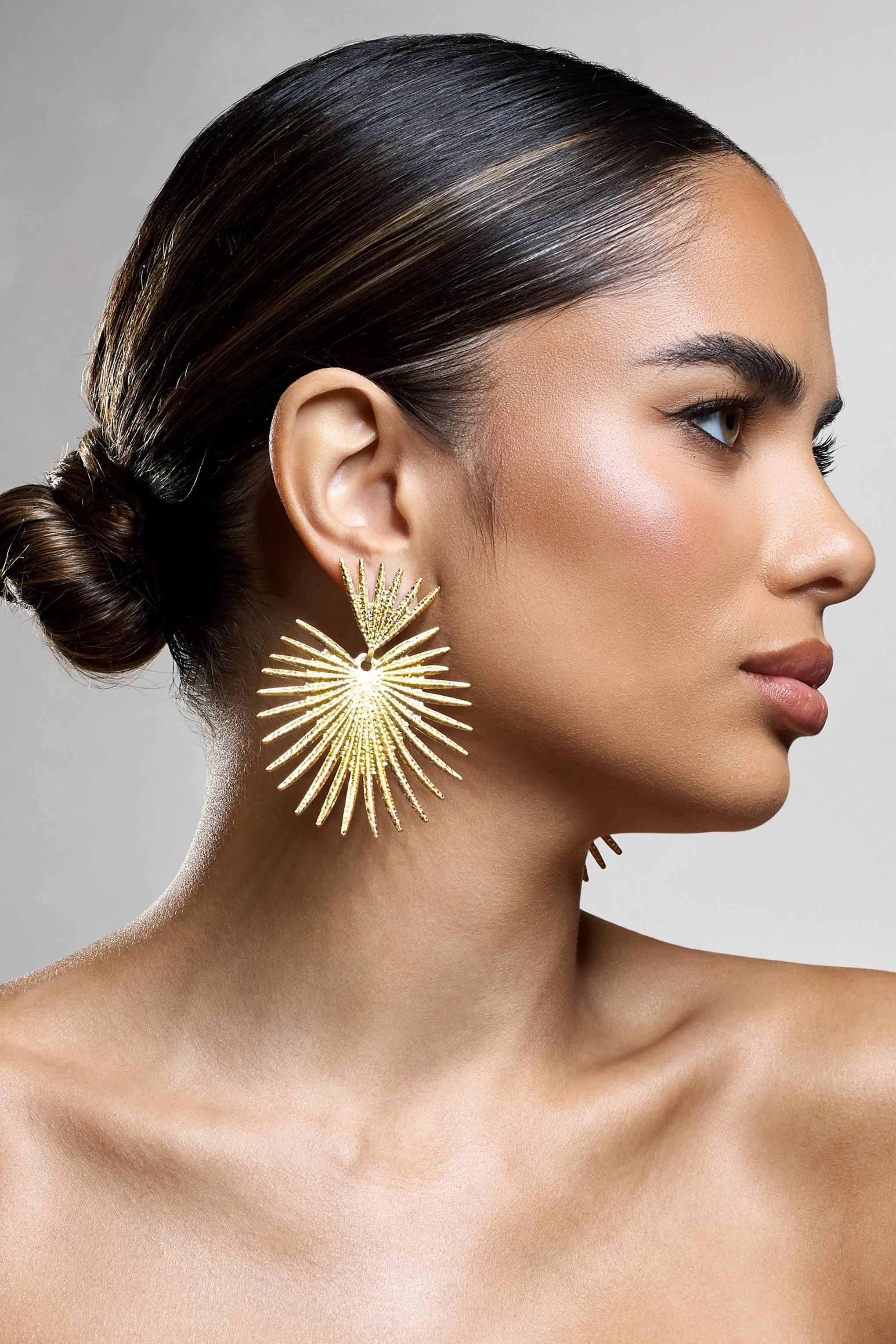 Baroque | Gold Statement Drop Earrings