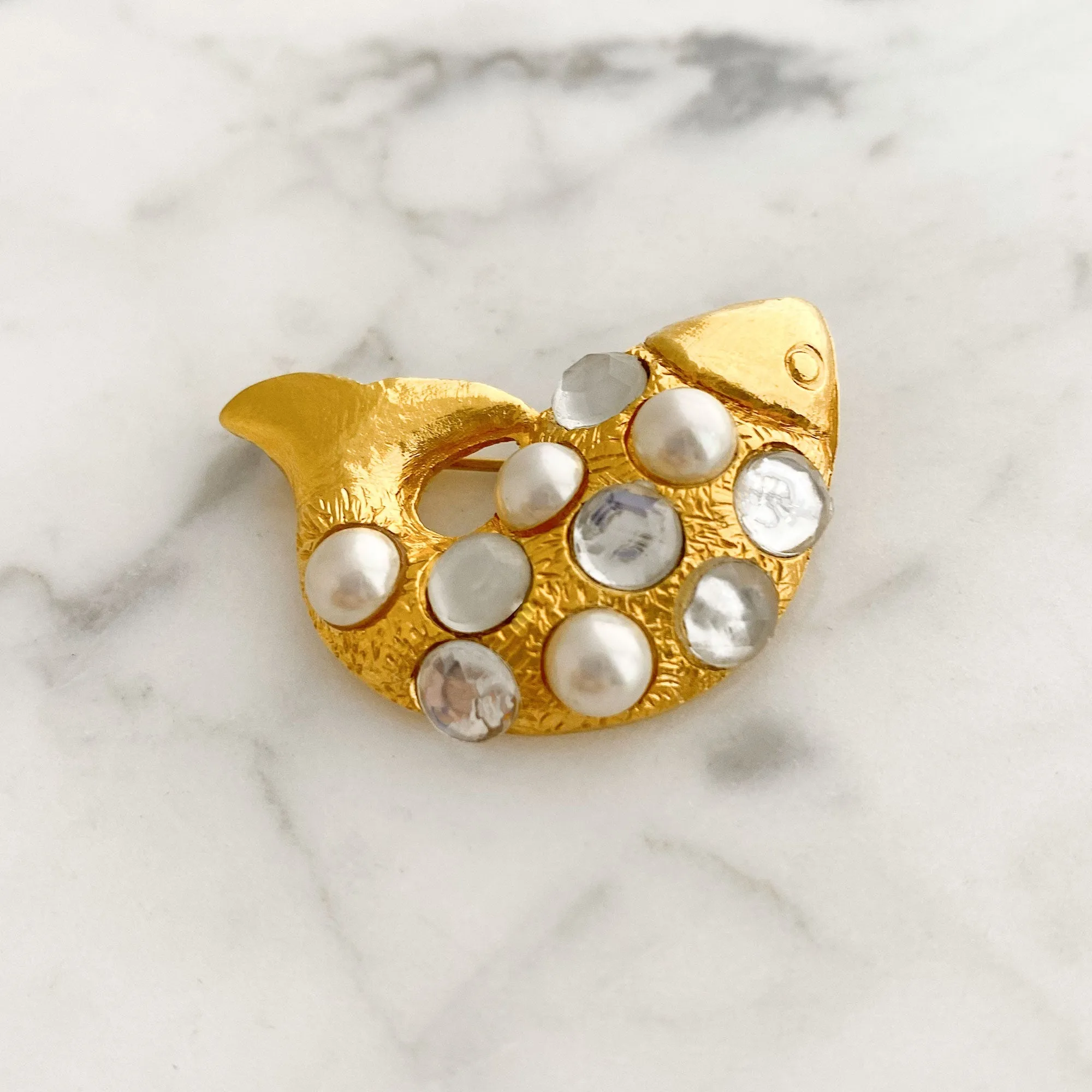 CELINE vintage fish brooch