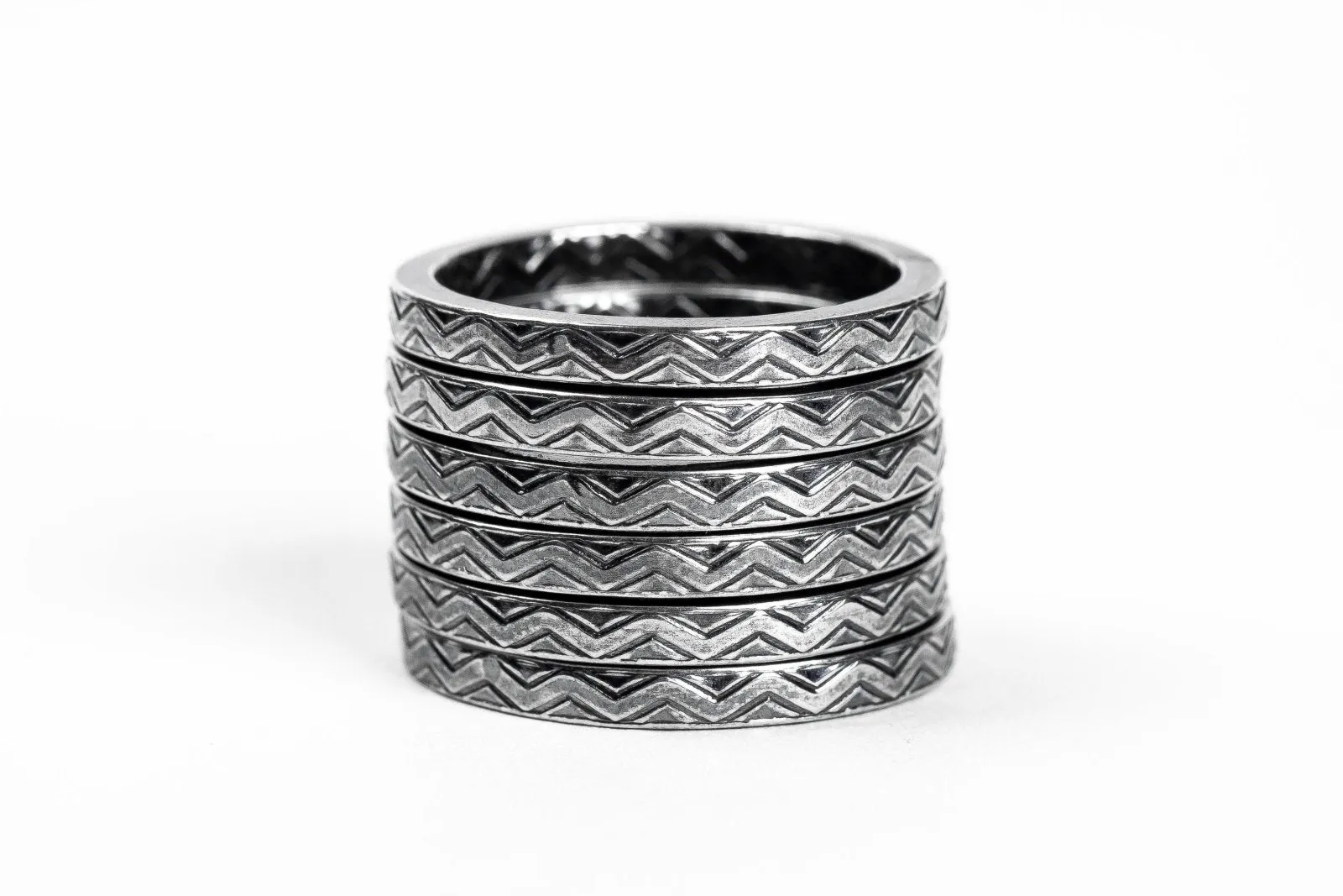 Chevron Stacking Ring