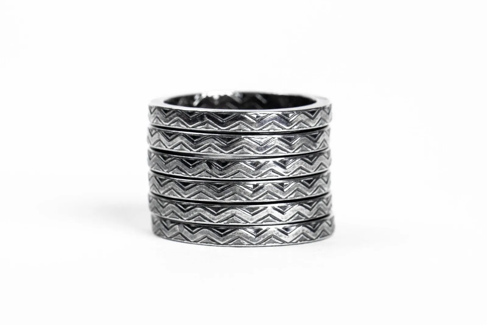 Chevron Stacking Ring