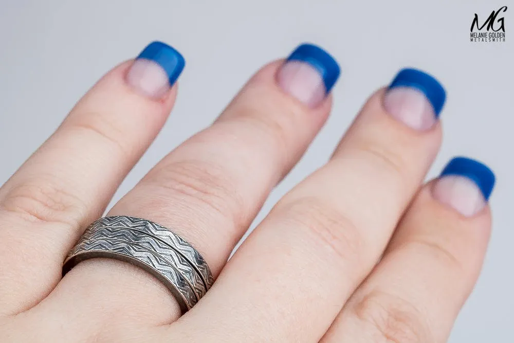 Chevron Stacking Ring