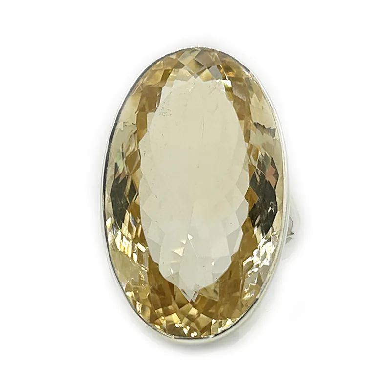 Citrine Oval Chunky Gemstone Ring