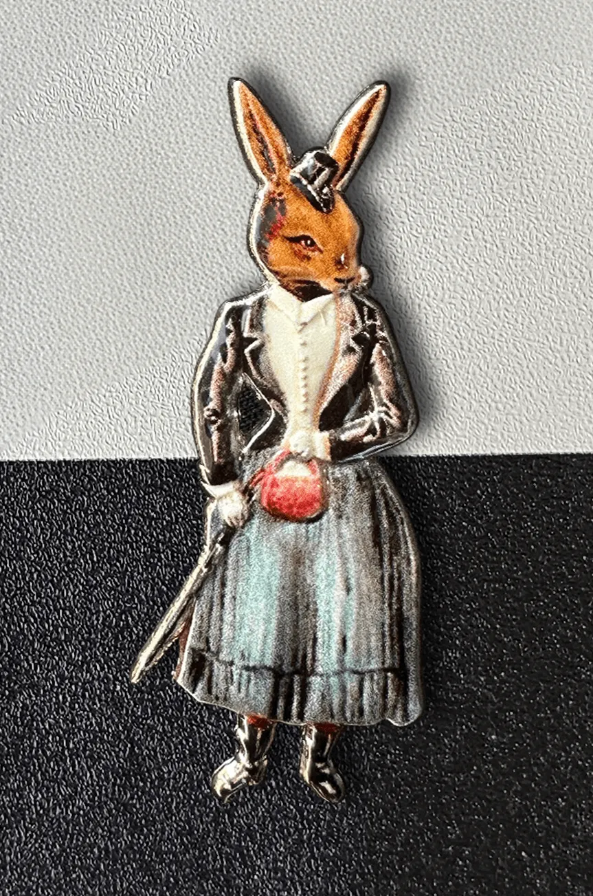 Cotton Tail Soiree Follies Brooch