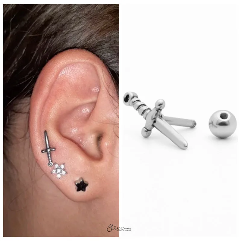 Dagger Cartilage Tragus Piercing Earring