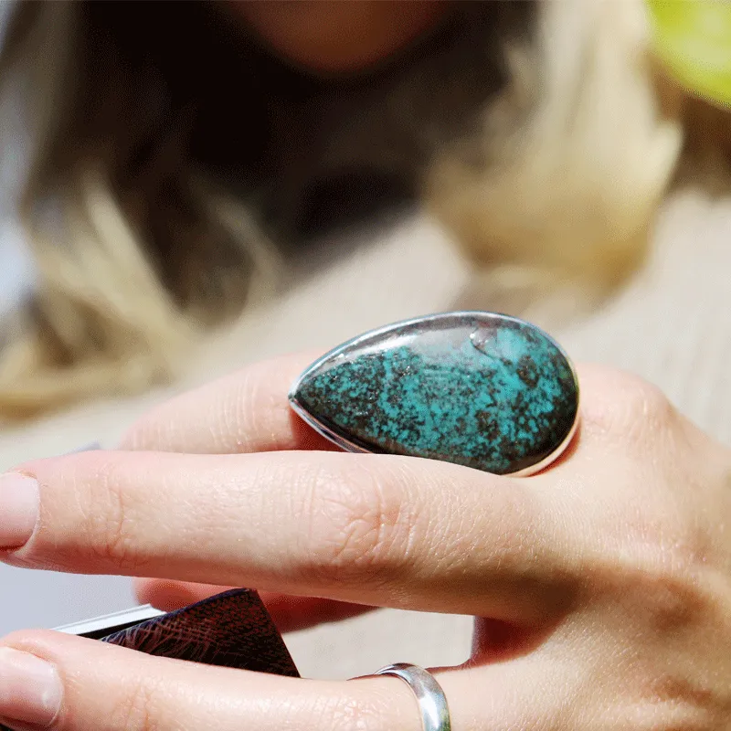 Dixie Turquoise Bohemian Ring (AA)