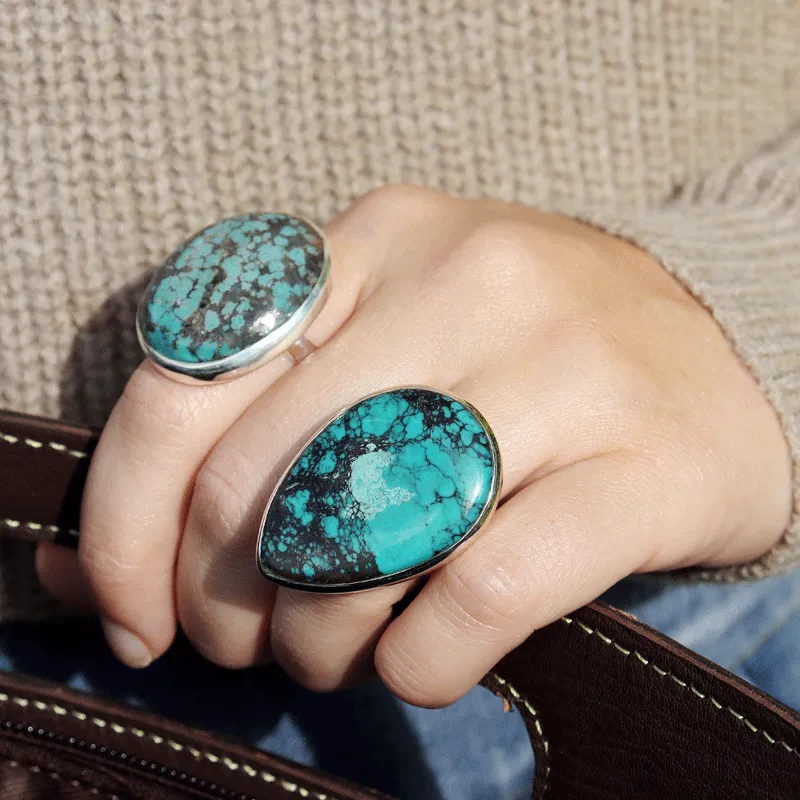 Dixie Turquoise Bohemian Ring (L)