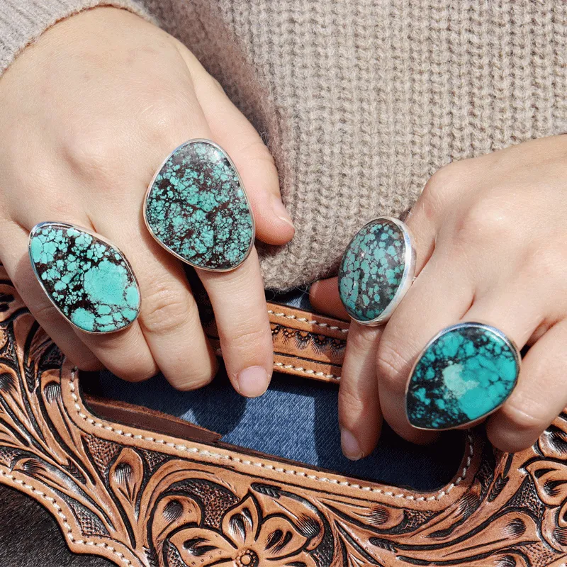 Dixie Turquoise Bohemian Ring (L)