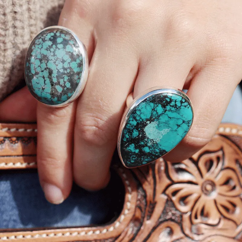 Dixie Turquoise Bohemian Ring (L)