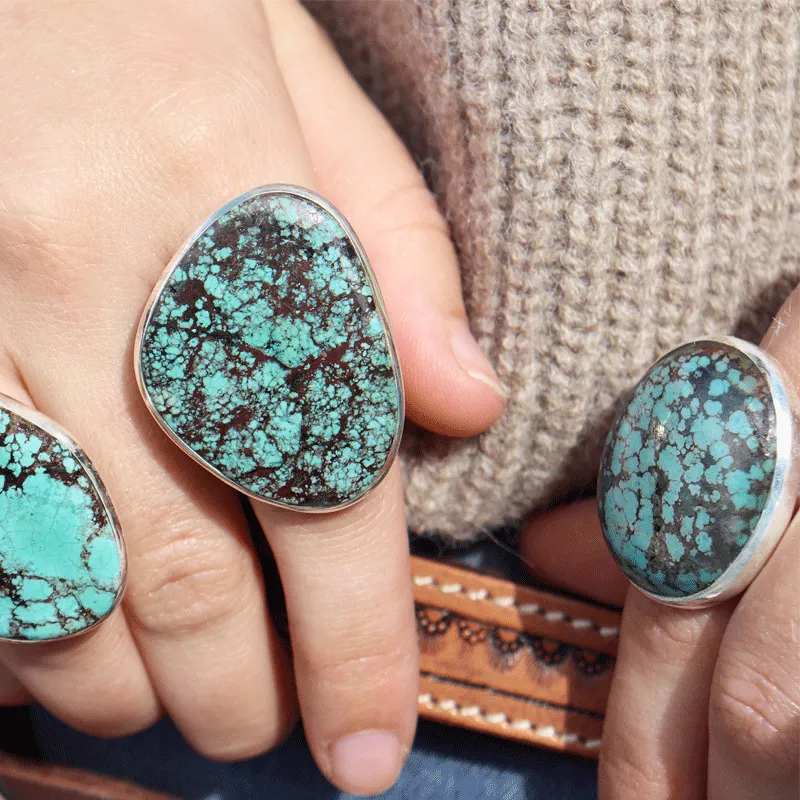 Dixie Turquoise Bohemian Ring (L)