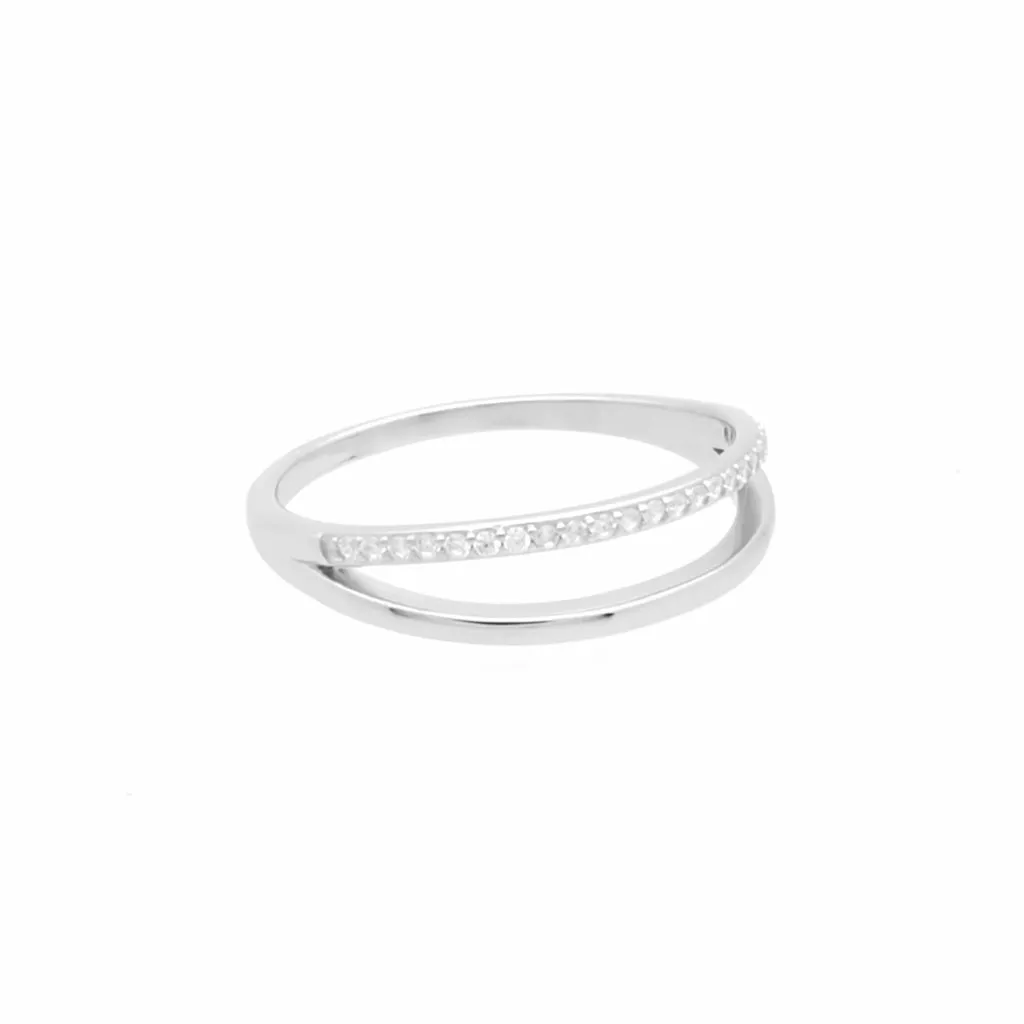 Double Line Sterling Silver Ring