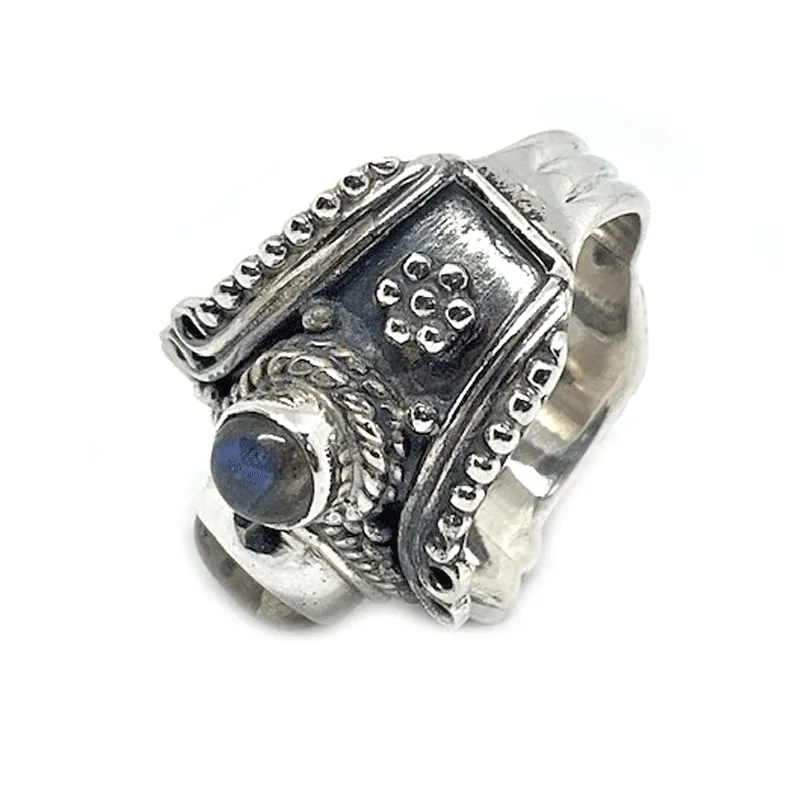 Ethnic Style Labradorite Boho Ring