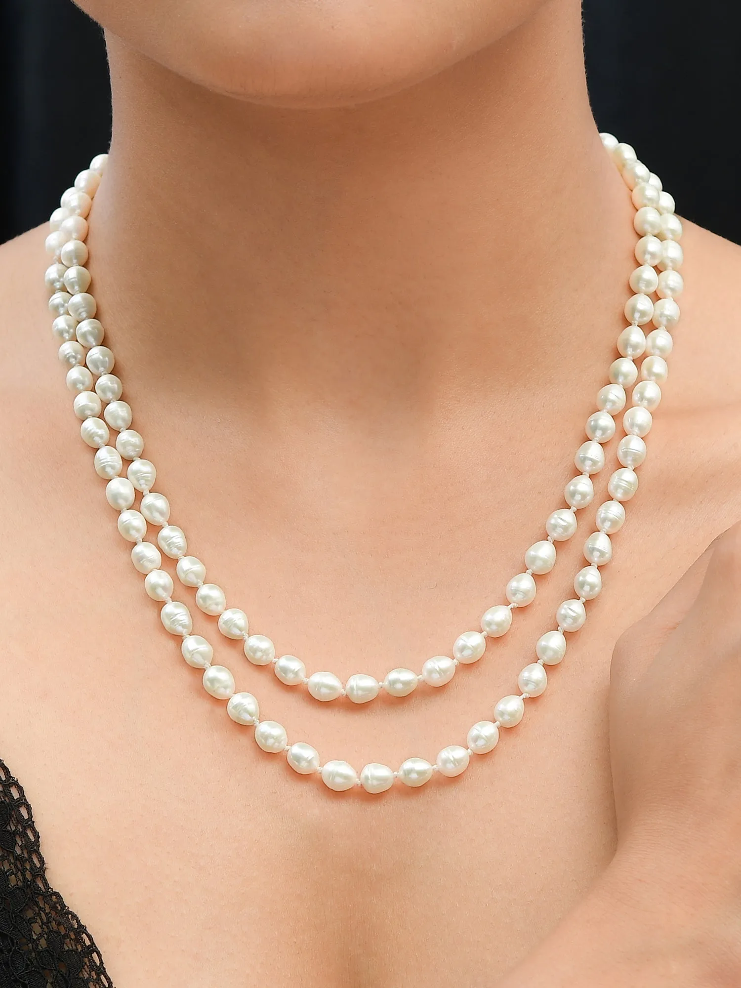 Fresh Water 22 Inches Pearl Necklace