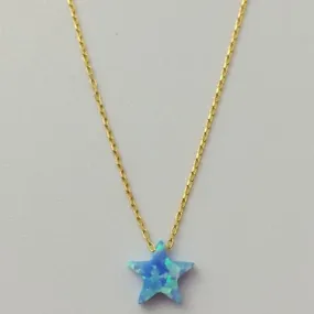 Gammie Opal Star Fine Chain Gold Plated Necklace