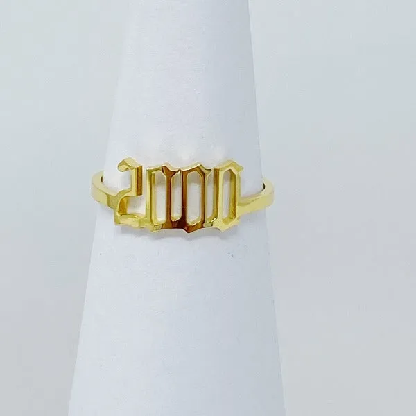 Gold Birth Year Ring