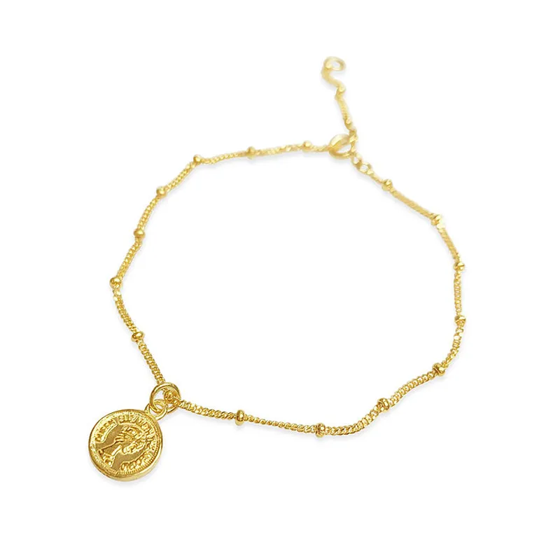 Gold Plated Coin Ball Bracelet