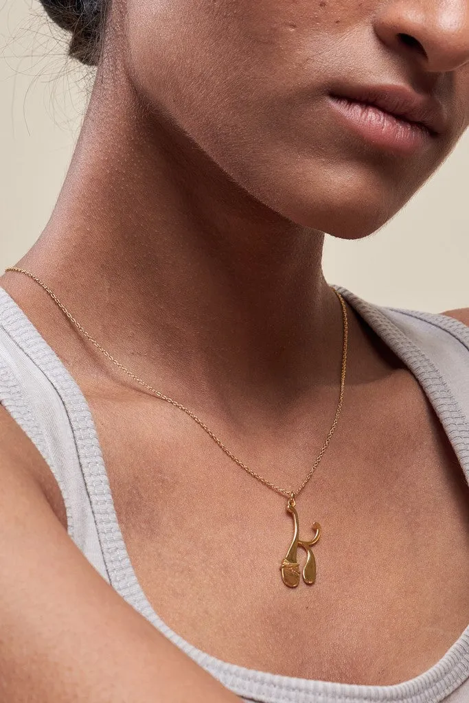 Heirloom 'K' Alpha Charm Necklace