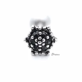 Hexagon with C.Z Paved Tragus Cartilage Earring Stud