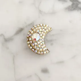 JENNING aurora borealis crescent moon pin